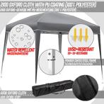 Partytent - Opvouwbaar - 3x3 m - Paviljoen - Easy up - Antra, Verzenden, Zo goed als nieuw