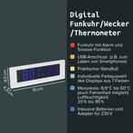 Fackelmann Tecno thermo-/hygrometer, klok wit met usb, Verzenden, Nieuw