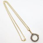 Ketting met hanger - 18 karaat Geel goud - 0.50ct. tw.