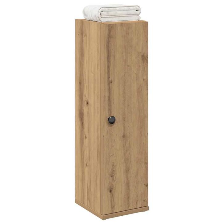 vidaXL Badkamerkast met rolhouder 20,5x22x72 cm artisanaal, Huis en Inrichting, Badkamer | Badkamermeubels, (Half)hoge kast, Nieuw