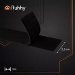Ruhhy Zelfklevend Klittenband 5m x 2,5cm – Zwart Haak & L., Ophalen of Verzenden, Nieuw
