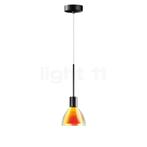 Bruck Silva Hanglamp LED - ø¸11 cm, zwart/glas geel/oranje, Huis en Inrichting, Lampen | Hanglampen, Verzenden, Nieuw