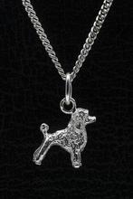 Zilveren Poedel middenslag ketting hanger - klein, Sieraden, Tassen en Uiterlijk, Verzenden, Nieuw