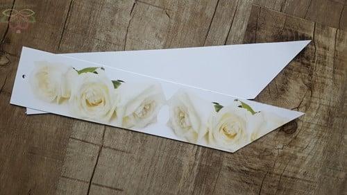 Rouwkaart 460*90mm voor rouwstuk witte rozen blanco, Hobby en Vrije tijd, Knutselen, Nieuw, Ophalen of Verzenden
