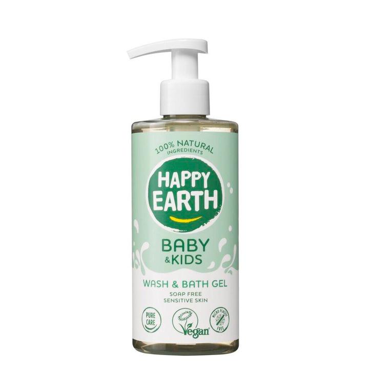 Happy Earth Baby & Kids 100% Natural Wash & Bath Gel, Kinderen en Baby's, Badjes en Verzorging, Nieuw, Verzenden
