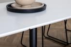 Eettafel - Bjorn - 195x90 cm - Wit - Uitschuifbaar - Jörn, Huis en Inrichting, Tafels | Eettafels, Verzenden, Nieuw