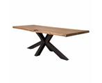 Eettafel Soria rechthoekig boomstamtafel acacia 220 cm, Ophalen of Verzenden, Nieuw