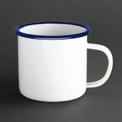 Emaille mok | RVS | 35cl | 6 stuks, Zakelijke goederen, Horeca | Overige, Verzenden