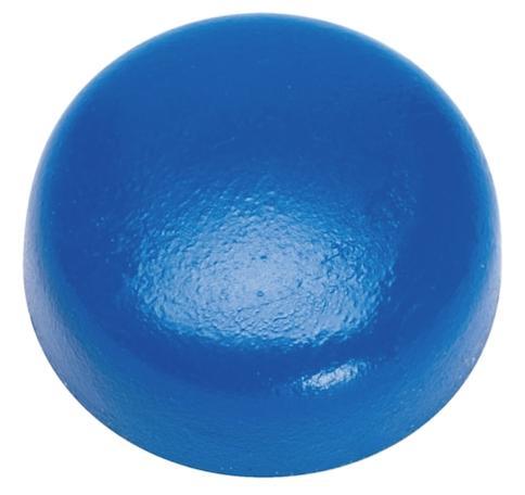 Blauwe kentekenplaat dop voor schroef, Auto diversen, Kentekenplaathouders, Verzenden