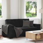 vidaXL Tweezitsbank 140 cm fluweel zwart, Huis en Inrichting, Banken | Bankstellen, Verzenden, Nieuw, Tweepersoons, Stof