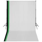 vidaXL Fotostudioset met 3 katoenen achtergronden en frame, Verzenden, Nieuw
