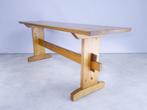 bankje plantentafel bijzettafel vurenhout 120 cm 70s 80s, Huis en Inrichting, Ophalen, Gebruikt