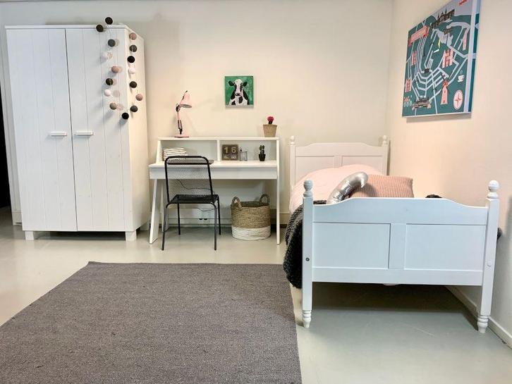 Rockwood® Tienerkamer Amalia Wit met  lattenbodem, Kinderen en Baby's, Kinderkamer | Bedden, Nieuw, Ophalen of Verzenden