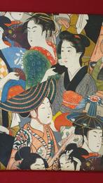 Exclusieve oosterse stof met Geisha lithografieën -