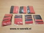 125 delige krimpkous set rood zwart zonder lijm., Ophalen of Verzenden, Nieuw