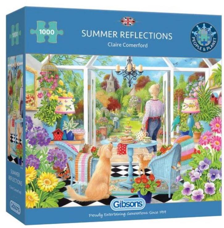 Summer Reflections Puzzel (1000 stukjes) | Gibsons - Puzzels, Hobby en Vrije tijd, Denksport en Puzzels, Nieuw, Verzenden