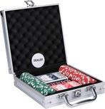 2dekans | Pokerset in Aluminium Koffer - 100 Poker Chips -, Hobby en Vrije tijd, Gezelschapsspellen | Kaartspellen, Ophalen of Verzenden