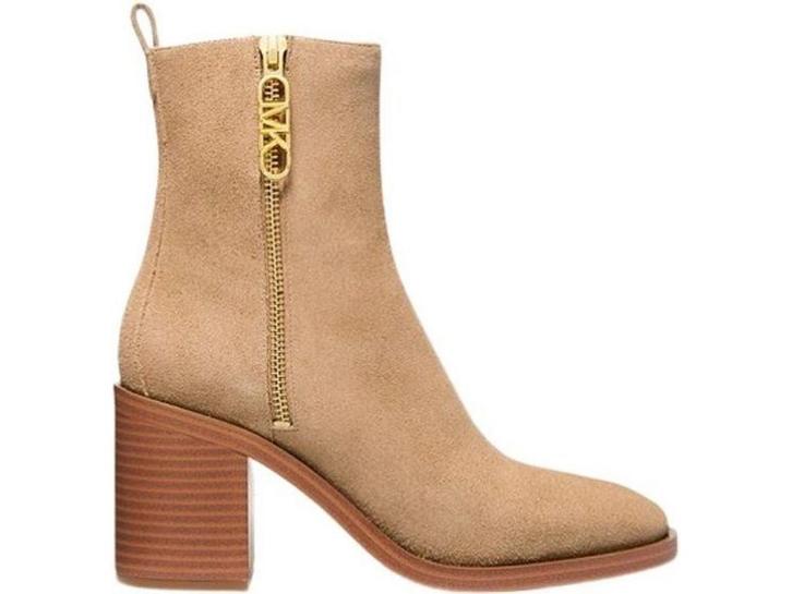 Michael Kors Regan Mid Bootie - Enkellaars Dames - Suède -, Kleding | Dames, Overige Dameskleding, Nieuw, Verzenden