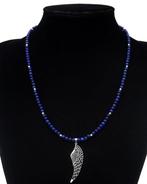 Lapis lazuli - Collier Plume Céleste – De Engelwachter, Antiek en Kunst