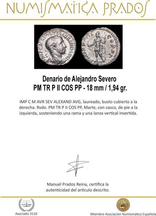 Romeinse Rijk. Severus Alexander (222-235 n.Chr.). Denarius, Postzegels en Munten, Munten | Europa | Niet-Euromunten