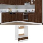 vidaXL Ovenkast 60x46x81,5 cm bewerkt hout bruin eikenkleur, Huis en Inrichting, Verzenden, Nieuw, Bruin