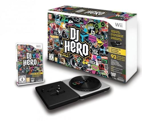DJ Hero + Draaitafel (Nintendo Wii), Spelcomputers en Games, Games | Nintendo Wii, Gebruikt, Vanaf 7 jaar, Verzenden
