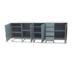 Pierre Mazairac en Karel Boonzaaijer, Huis en Inrichting, Gebruikt, 25 tot 50 cm, 200 cm of meer, Met lade(s)