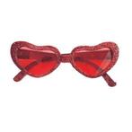 Hartjes bril glitter rood, Kleding | Dames, Carnavalskleding en Feestkleding, Ophalen of Verzenden, Nieuw