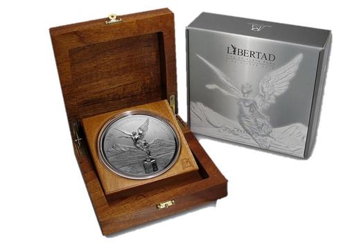 Mexican Libertad 1 kg 2015 reverse proof + box, Postzegels en Munten, Munten | Amerika, Zuid-Amerika, Losse munt, Zilver, Verzenden