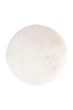 Rond Fluffy Vloerkleed | Heaven | Effen | Crème | 160x160 cm, Verzenden, Nieuw