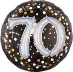 Ballon Holografisch Sparkling Birthday 70 Folie Ballon, 91 c, Ophalen of Verzenden, Nieuw