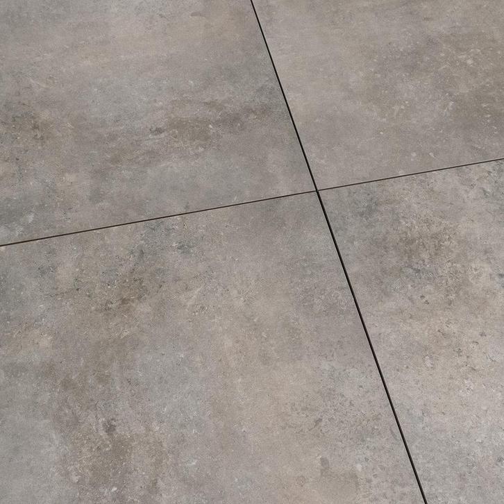 Vloertegels betonlook Terra Taupe 60x60 Genuanceerd, Doe-het-zelf en Verbouw, Tegels, Nieuw, Verzenden