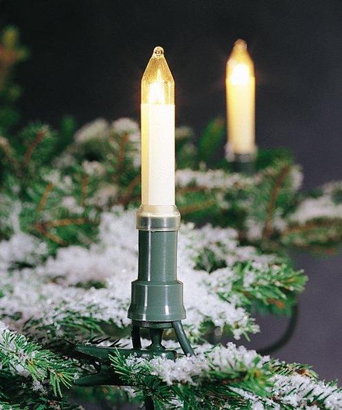 Konstsmide - Schachtkaarssnoer klein 230V 25x - warmwit, Diversen, Kerst, Verzenden