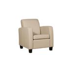 Leren Fauteuil Joy - Toledo Leer Mastic - Poten Hout Bruin, Huis en Inrichting, Fauteuils, Nieuw, Ophalen of Verzenden, 50 tot 75 cm