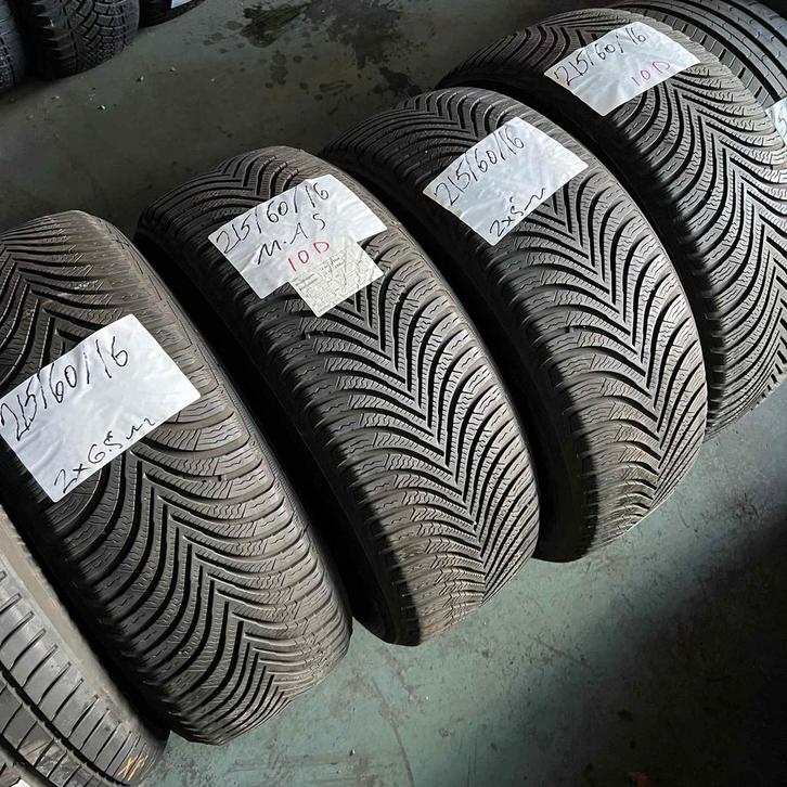 4 x Michelin Alpin 5 215-60-16 Winterbanden 6,5mm, Auto-onderdelen, Banden en Velgen, 16 inch, Winterbanden, 215 mm, Personenwagen