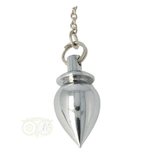 Pendel messing verchroomd (20 gram) - druppel, Sieraden, Tassen en Uiterlijk, Edelstenen, Nieuw, Verzenden