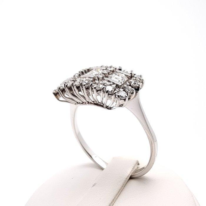 Ring - 18 karaat Witgoud Diamant (Natuurlijk) - Diamant, Sieraden, Tassen en Uiterlijk, Ringen