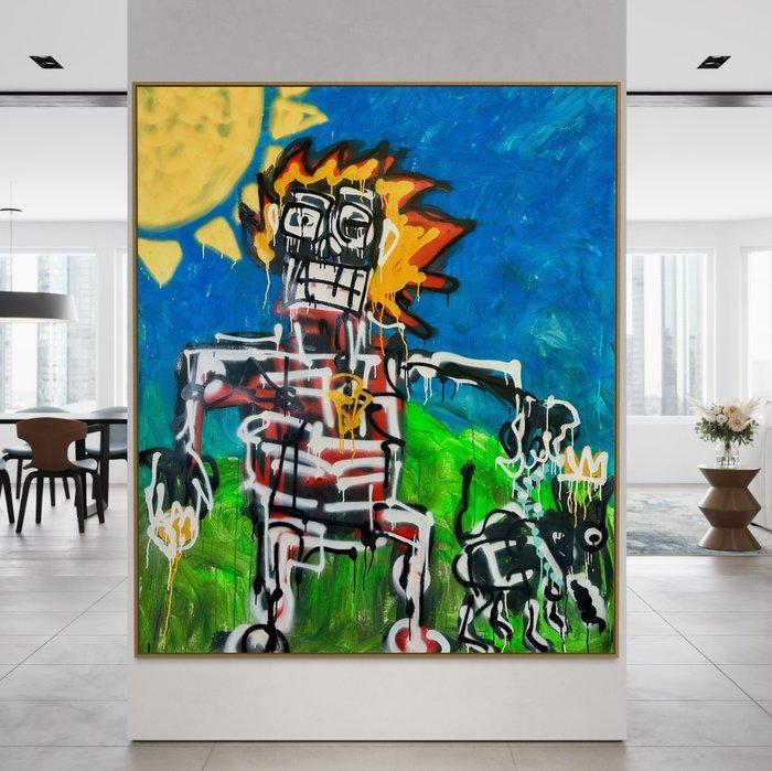 Timo Wedell - Sunny Walk like Basquiat - XXL, Antiek en Kunst, Kunst | Schilderijen | Modern