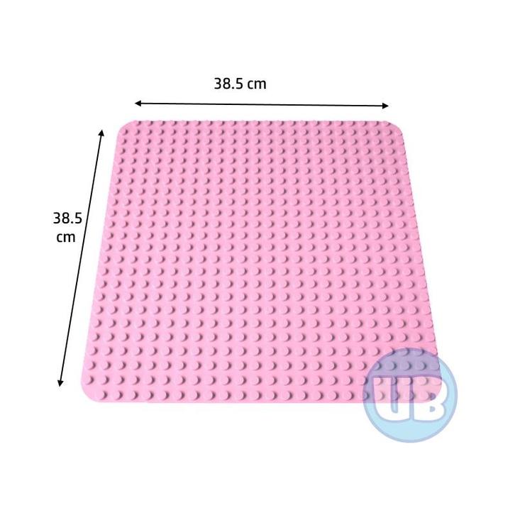 Grote bouwplaat lichtroze - 38,5 x 38,5 cm, Kinderen en Baby's, Speelgoed | Bouwstenen, Nieuw, Verzenden