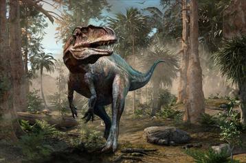 Acrocanthosaurus Dinosaurus behang VINYL