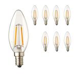 8x E14 LED lamp | Kaarslamp | 0.6 watt 2100K extra warm wit, Huis en Inrichting, Lampen | Losse lampen, Led-lamp, Minder dan 30 watt