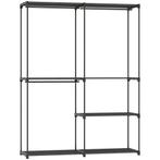 Draagbare Kledingrek, Metalen Frame, Stoffen Planken, Veel R, Huis en Inrichting, Kasten | Kledingkasten, Verzenden, Nieuw