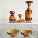 Flora Gouda Holland - Vaas (5) - Yellow - Aardewerk -, Antiek en Kunst, Antiek | Glas en Kristal