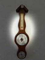 Vintage weerstation – wandbarometer in houten behuizing -