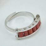 Bloedkoraal - Zilver - Ring - CORALLO MEDITERRANEO
