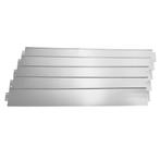 Borderrand set van 5 palissade staal verzinkt zilverkleurig, Tuin en Terras, Nieuw, Verzenden