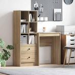 vidaXL Bureau met opbergruimte 2 pcs Sonoma Eiken 45.5 x 34, Huis en Inrichting, Kasten | Buffetkasten, Minder dan 50 cm, Verzenden