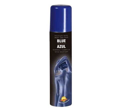 Hair and Body Spray UV Blauw 75ml, Hobby en Vrije tijd, Feestartikelen, Nieuw, Verzenden