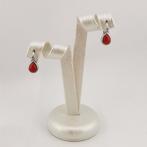 Koraal - Zilver - Oorbellen - Italiaans ambacht, Antiek en Kunst