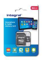 Integral Smartphone & Tablet microSDXC 64GB - 90MB/s UHS-..., Huis en Inrichting, Ophalen of Verzenden, Nieuw